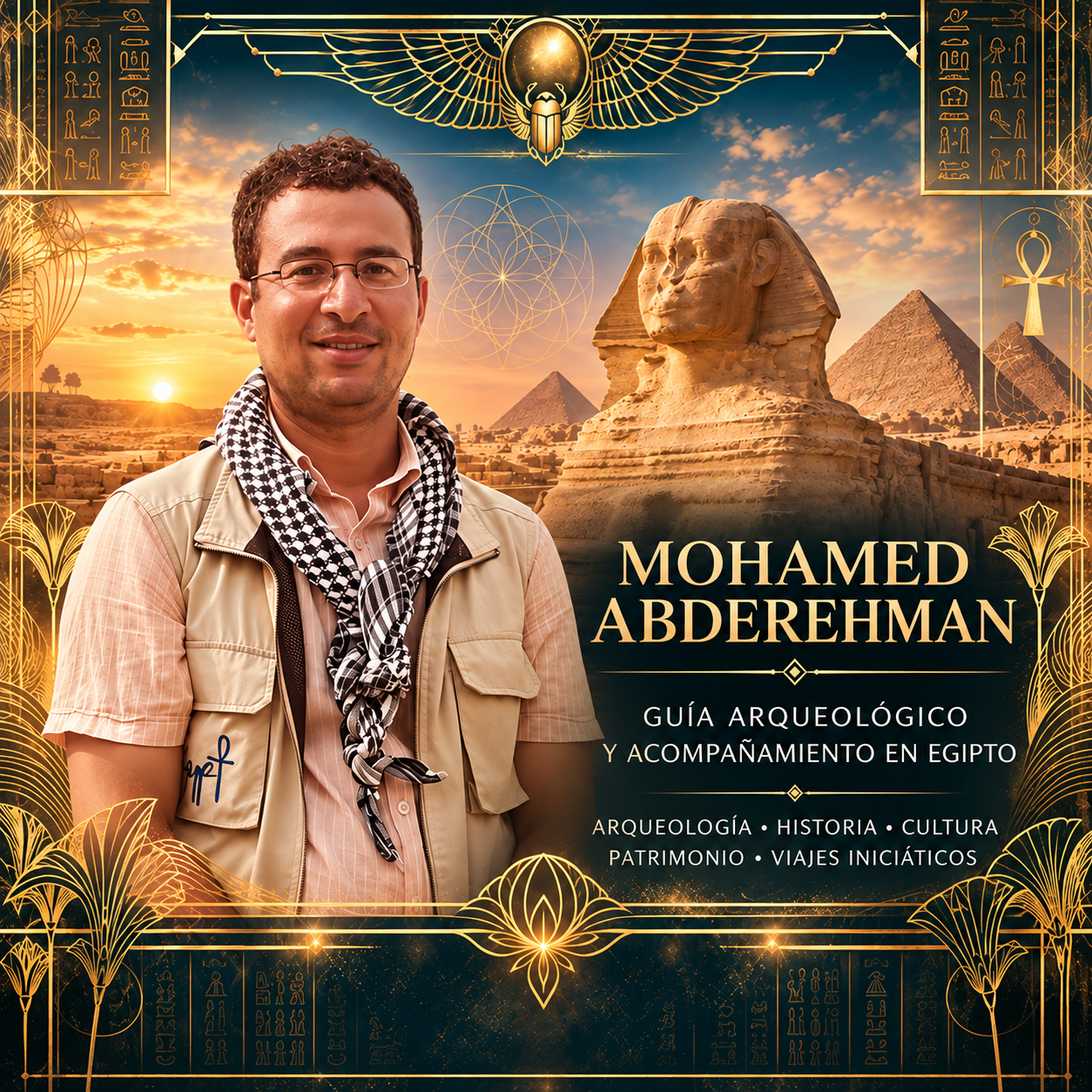 Mohamed Abdelrahman · guía arqueológico y acompañamiento en Egipto